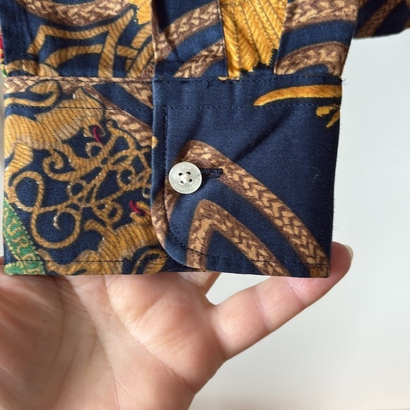 Lauren Ralph Lauren Equestrian Crest Logo Button Down Shirt L - Picture 4 of 10